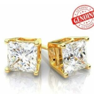 Elegant Gold and Silver Stud Earrings